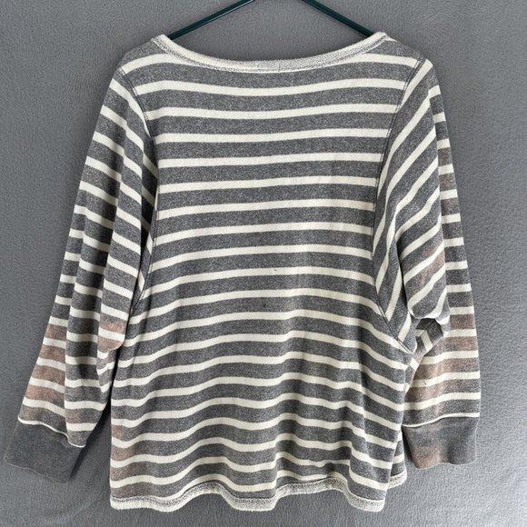 Kut from the Kloth Sweater Womens Large Fleece Cropp Long Sleeve Round Neck - Picture 9 of 11